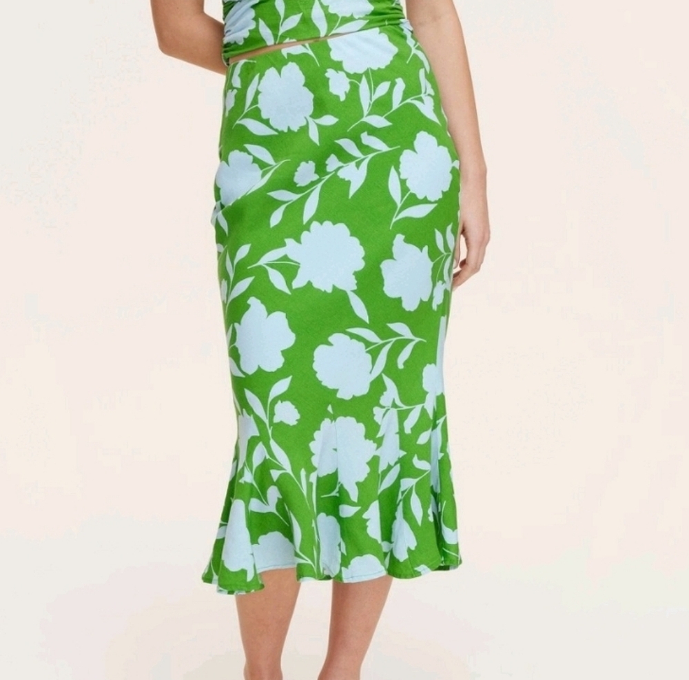 Rose Linen Fit Flare Skirt. Size XL.  Kate Spade New York Target